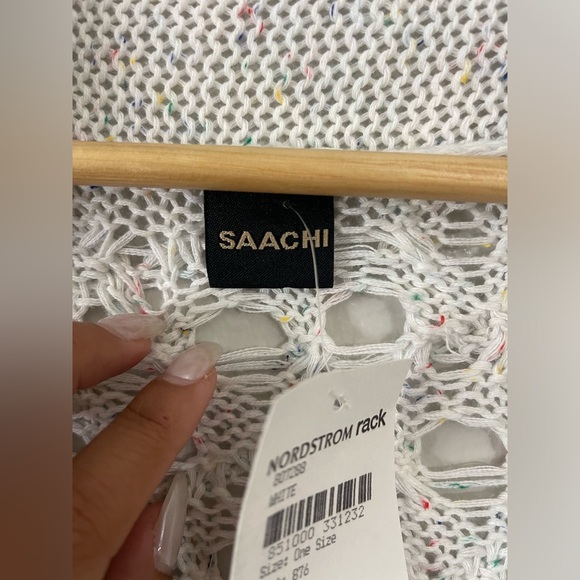 Saachi Cotton Open Knit Sweater - Picture 3 of 6